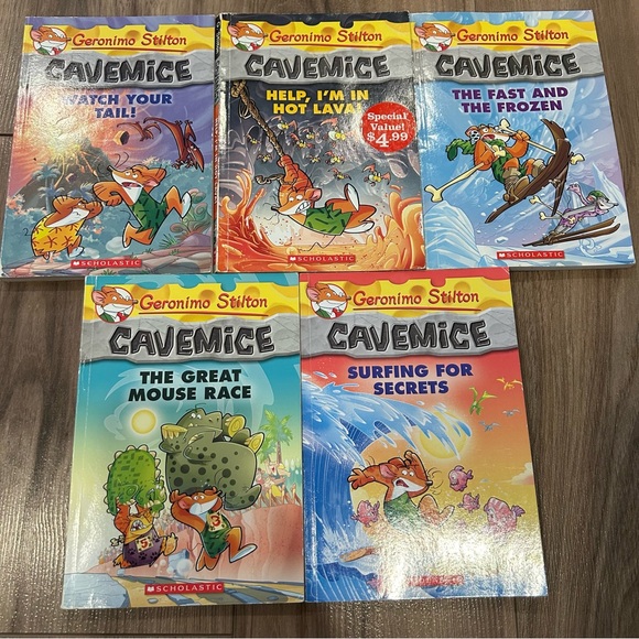 Geronimo Stilton Other - 5 Geronimo Stilton Cavemice Series Books